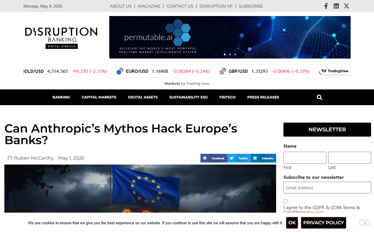 Bloomberg coverage of Eurogroup Mythos discussion