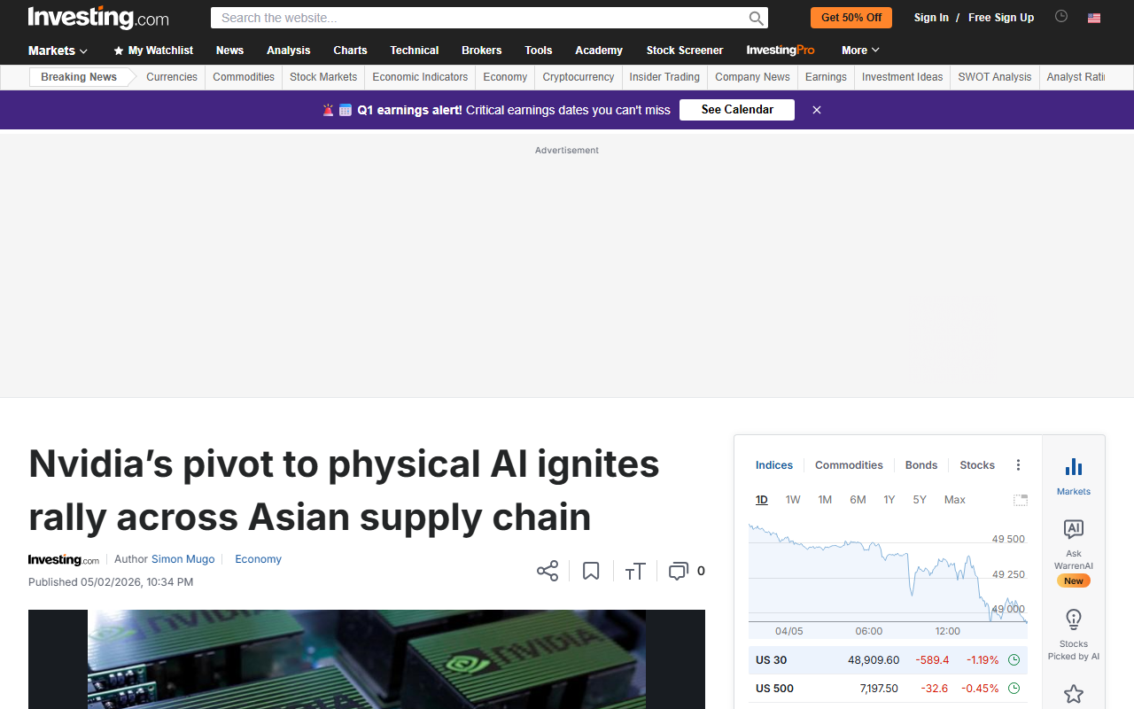 Bloomberg coverage of NVIDIA Asia supply chain reaching 90 percent