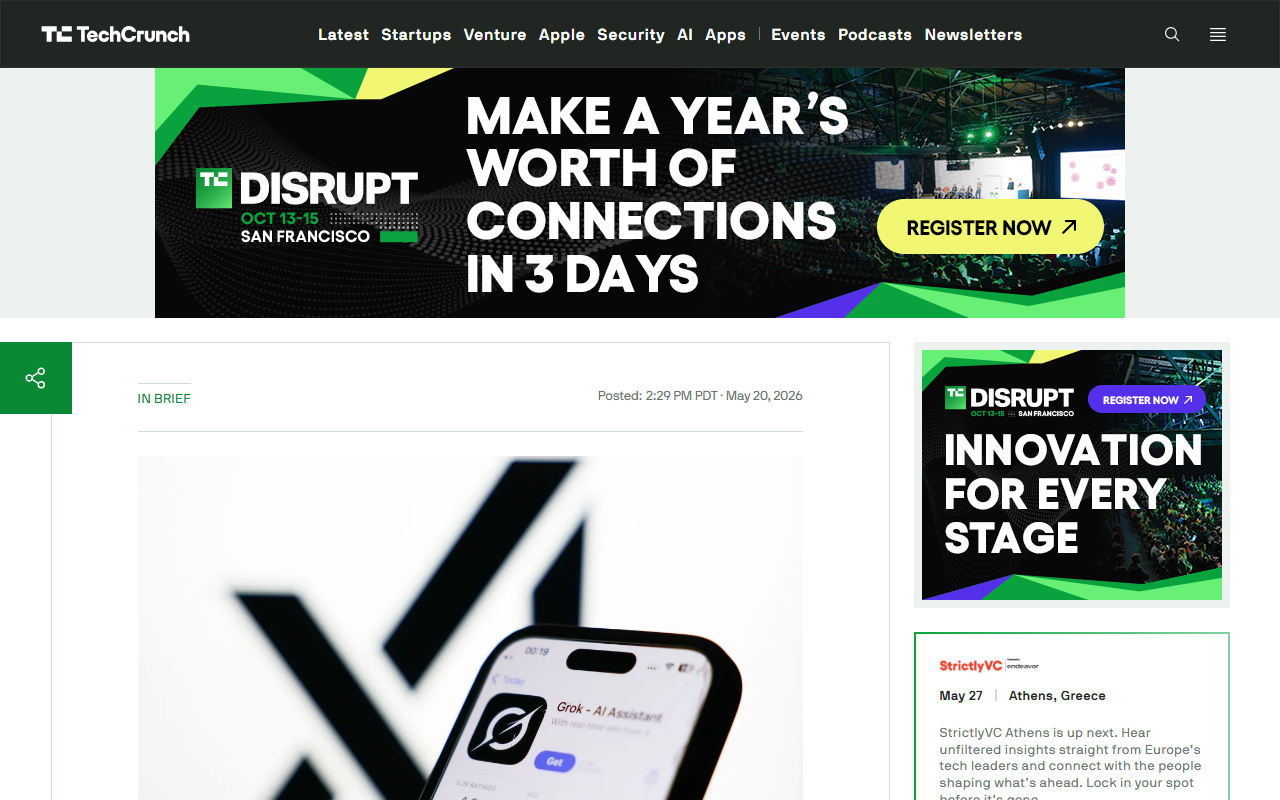 TechCrunch coverage of Anthropic xAI $1.25 billion monthly compute deal