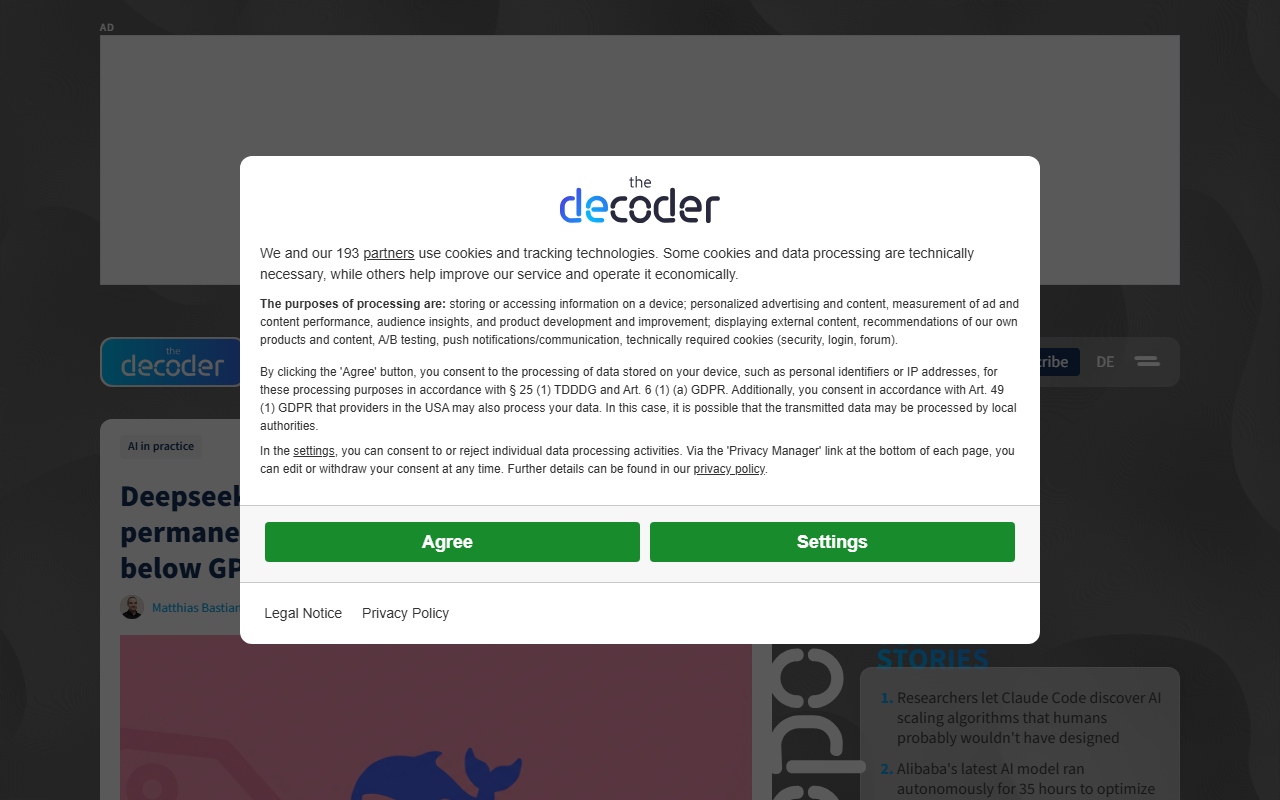The Decoder coverage of DeepSeek making 75% V4-Pro price cut permanent at 34x cheaper than GPT-5.5