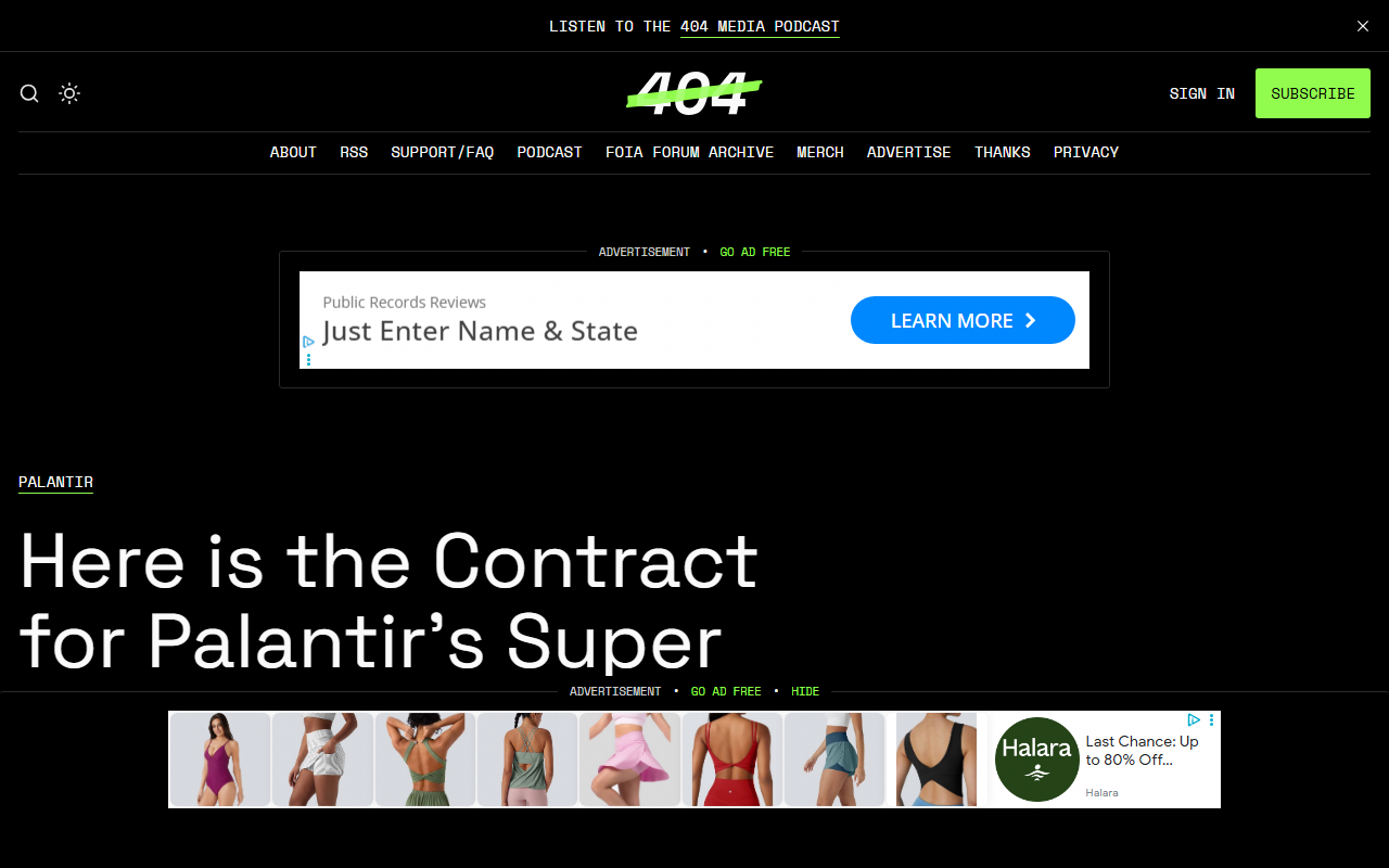 404media report on Palantir IRS Super API contract June 2 2026 Foundry platform making IRS Criminal Investigation data accessible to any authorized government application tax returns FinCEN crypto records