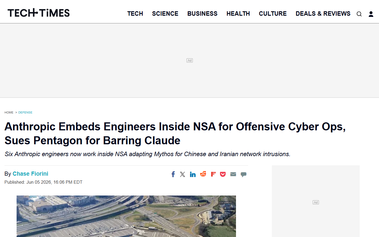 Anthropic embeds engineers at NSA for offensive cyber while suing the Pentagon