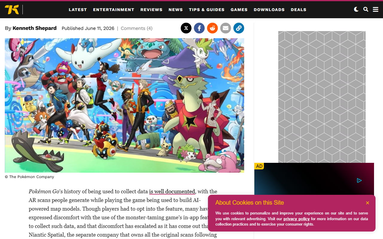 GeekWire report 2026 Niantic Spatial unveils global 3D mapping platform built on 30 billion Pokemon Go and Ingress player scans visual positioning system centimeter accuracy powering Coco Robotics delivery bots and Vantor military drone navigation in GPS-denied environments